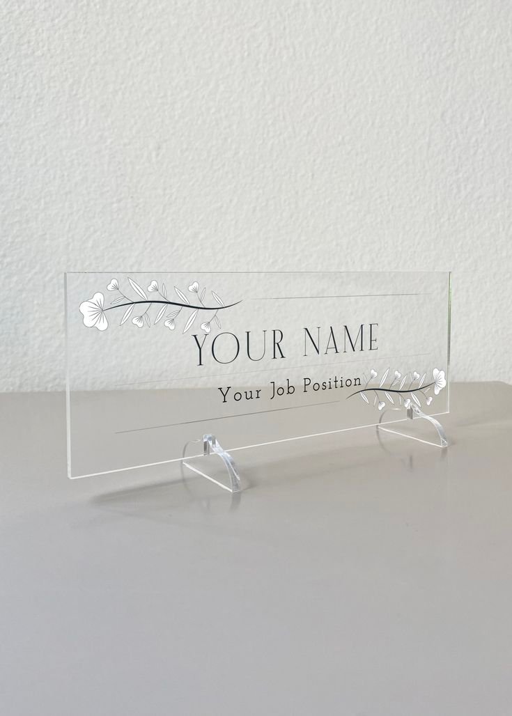 CO2 laser cutting name card