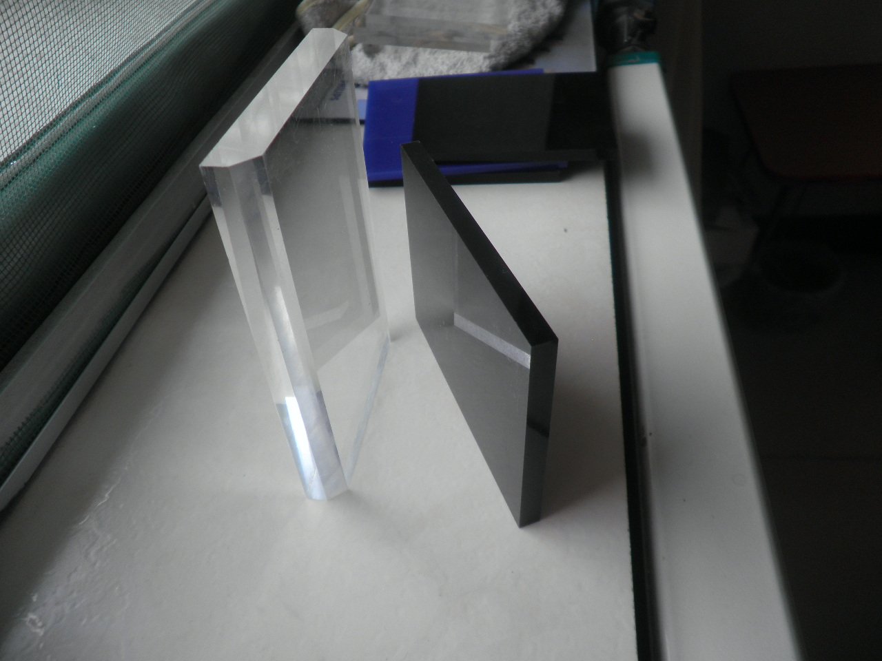 Chamfering Acrylic Edge Sample 1